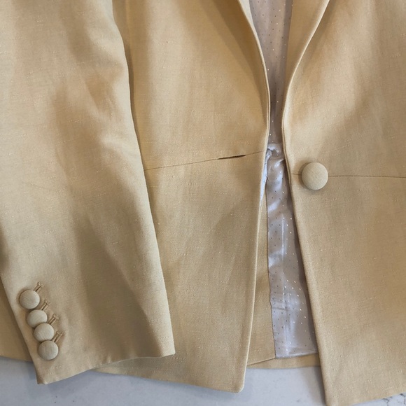 Sezane light yellow blazer - Picture 3 of 3